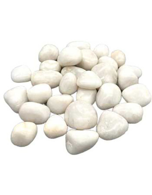 1 lb Agate, White tumbled stones
