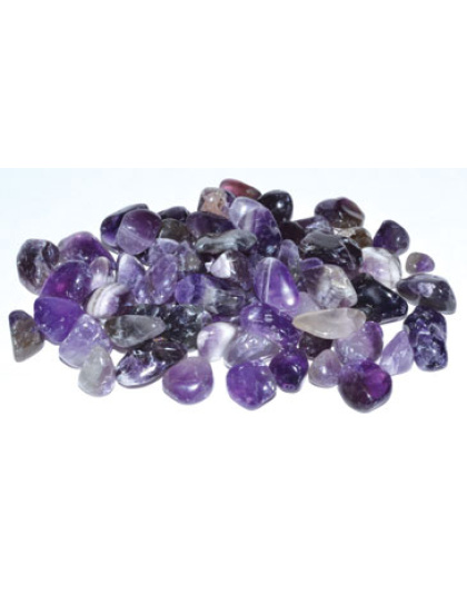 1 lb Amethyst tumbled chips 3-6mm