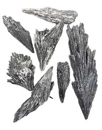 1 lb Black Kyanite, Broom untumbled stones