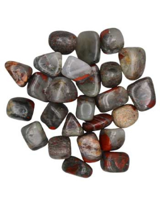 1 lb Bloodstone, African tumbled stones