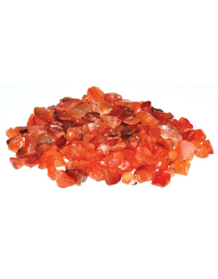 1 lb Carnelian tumbled chips 3-5mm