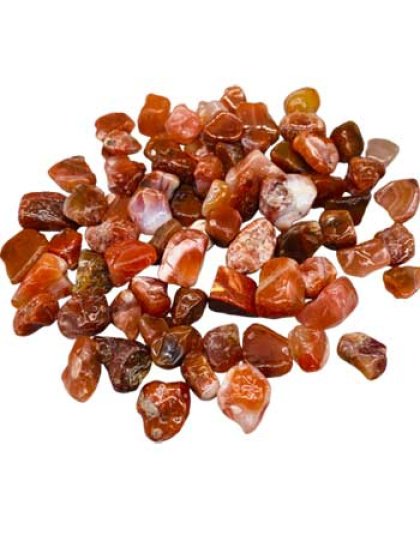 1 lb Carnelian tumbled stones