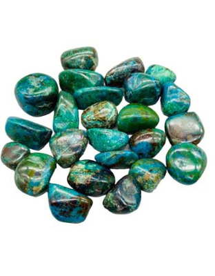 1 lb Chrysocolla tumbled stones