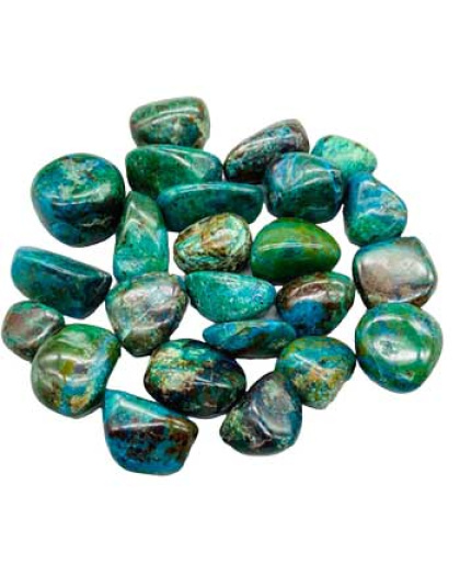 1 lb Chrysocolla tumbled stones