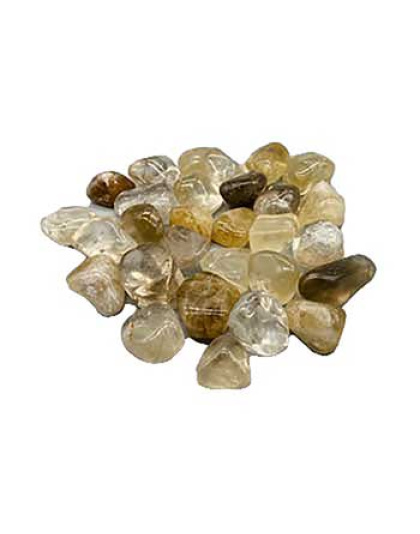 1 lb Citrine, Natural tumbled stones