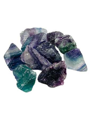 1 lb Fluorite, Rainbow untumbled stones