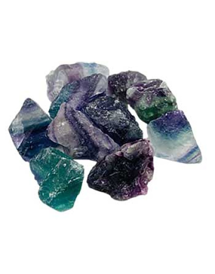 1 lb Fluorite, Rainbow untumbled stones