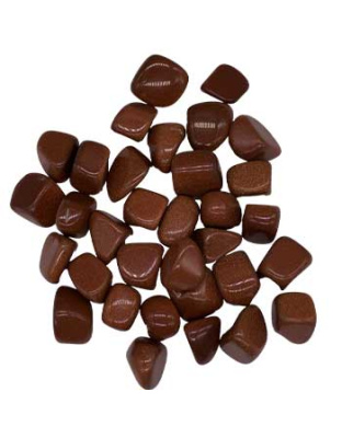 1 lb Goldstone, Red tumbled stones
