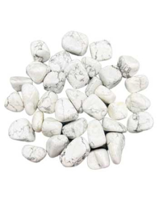 1 lb Howlite, White tumbled stones