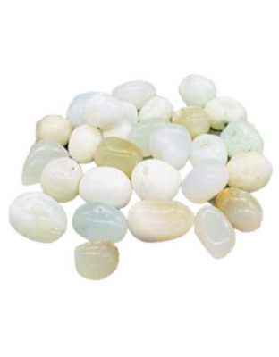 1 lb Jade, White tumbled stones