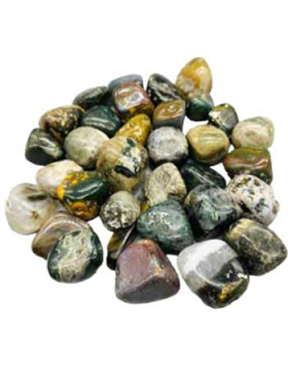 1 lb Jasper, Ocean tumbled stones
