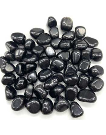 1 lb Obsidian, Black tumbled stones