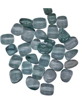 1 lb Obsidian, Blue tumbled stones synthetic