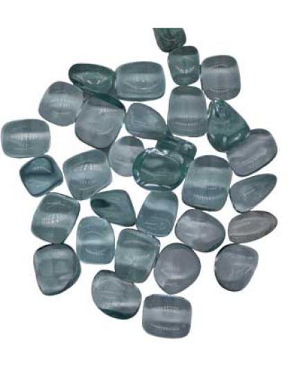 1 lb Obsidian, Blue tumbled stones synthetic