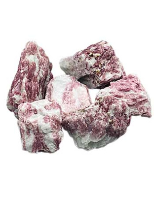1 lb Tourmaline, Pink with Quartz untumbled stones