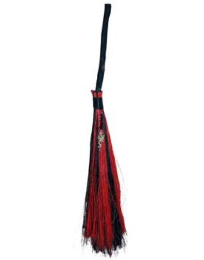 21+" Dragon Black & Red broom