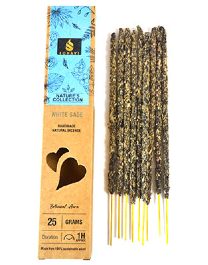 25gm White Sage incense stick sonavi