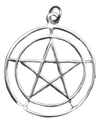 2-Circle Pentagram sterling