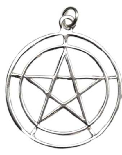 2-Circle Pentagram sterling