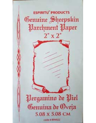 2" x 2" Sheep Skin parchment paper