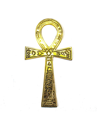 3 1/2"  x 6 1/2" Ankh brass