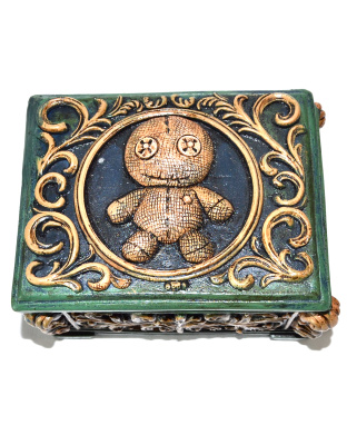 3 3/4"x 4 1/2" x 3" Voodoo Doll box
