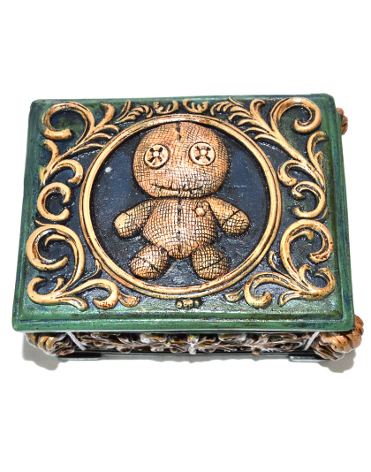 3 3/4"x 4 1/2" x 3" Voodoo Doll box