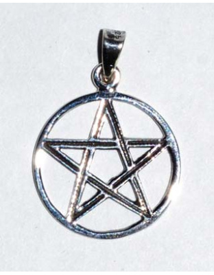 3/4" Pentagram sterling