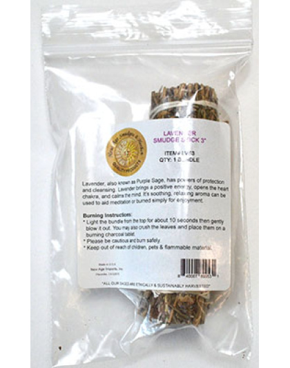 3" Lavender smudge stick