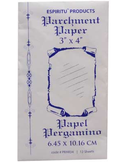 3" x 4" Parchment Paper 12 pack