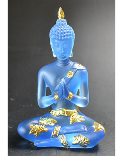4 1/2" Buddha Blue/Gold