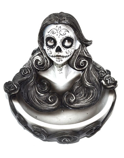 4 1/2" Day of the Dead incense holder