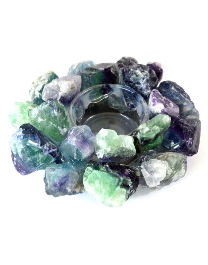 4 1/2" Fluorite tealight holder