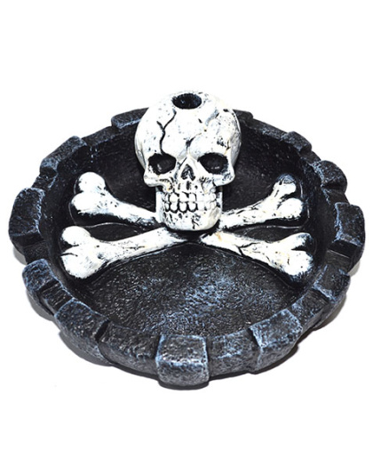 4 1/2" Skull & Crossbones ashtray