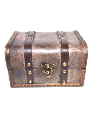 4 1/2" x 6 1/4" x 3 3/4" antique wood box