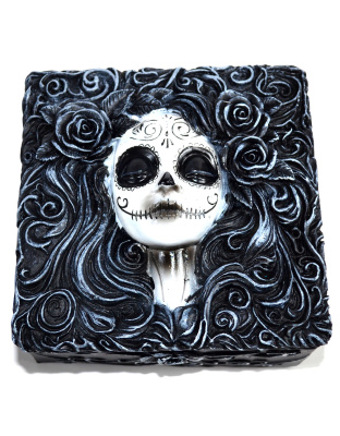 4 1/4" x 4 1/4" Day of the Dead box