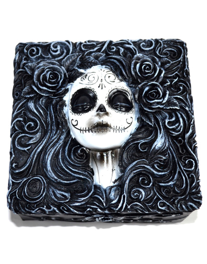 4 1/4" x 4 1/4" Day of the Dead box