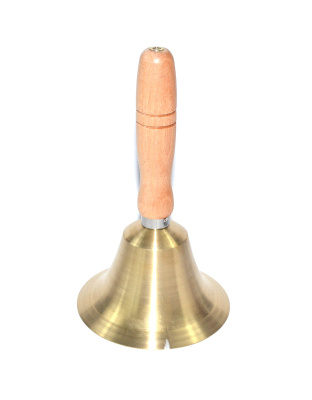 4 1/4" x 7 1/2" Brass Hand bell