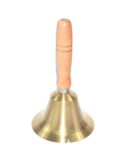 4 1/4" x 7 1/2" Brass Hand bell