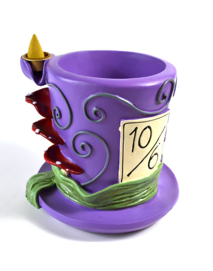 4 3/4"Mad Hatter backflow incense burner