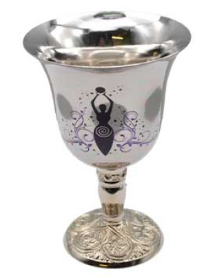 4 3/4" Goddess of Earth chalice stainless steel