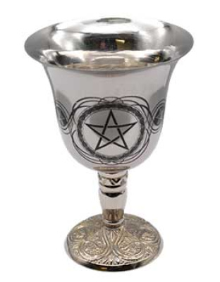 4 3/4" Pentagram chalice stainless steel
