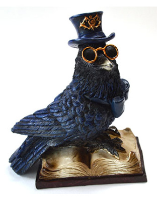 4 3/4" Steampunk Raven