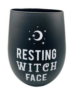 4 5/8" Resting Witch Face Glass