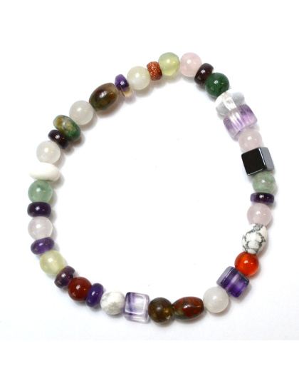 4-6mm Mixed stones & shapes bracelet