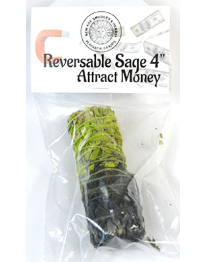 4" Attract Money reversable smudge stick