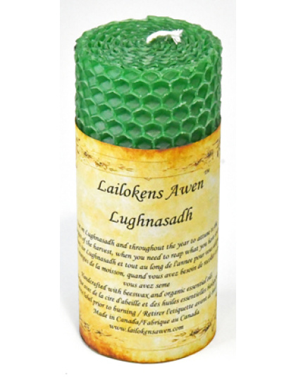 4" Lughnasadh Altar Lailokens Awen candle
