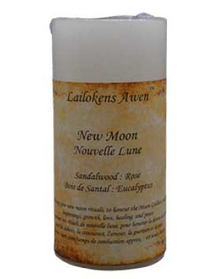 4" New Moon scented Lailokens Awen candle