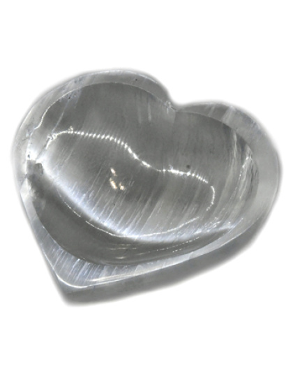 4" Selenite Heart bowl