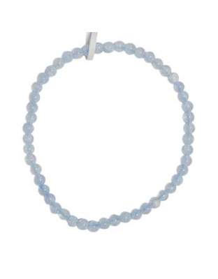 4mm Agate, Blue Lace stretch bracelet